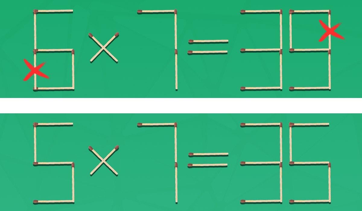 È necessario rimuovere 2 corrispondenze per rendere corretta l'uglianza: un rapido test del QI